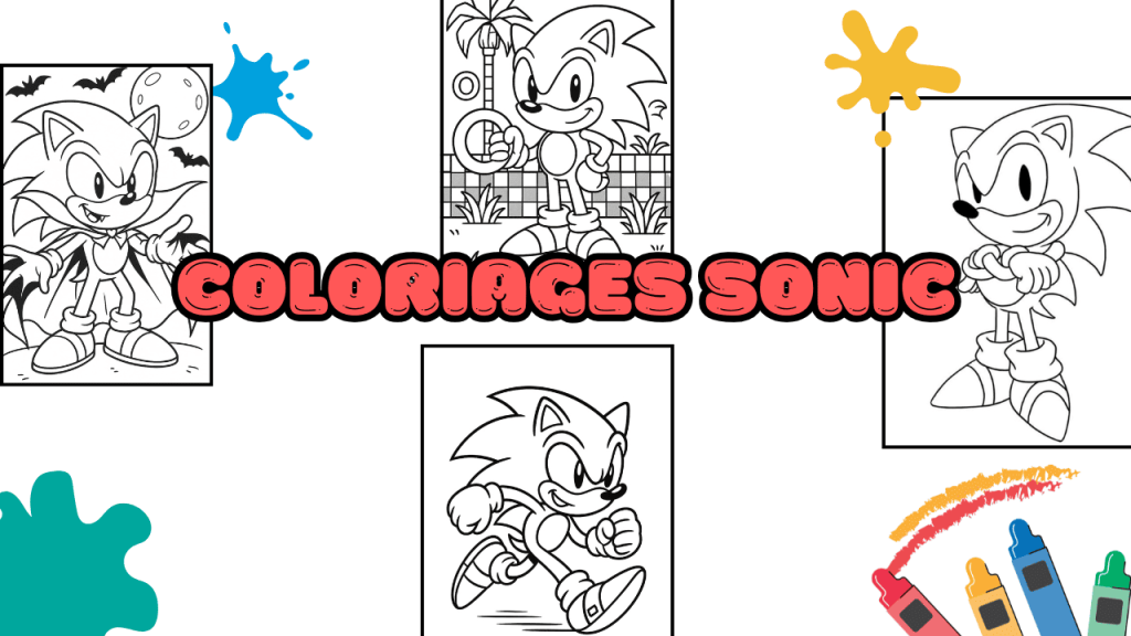 Coloriages Sonic