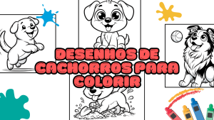 Desenhos de cachorros para colorir