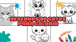 Desenhos de gatos para colorir