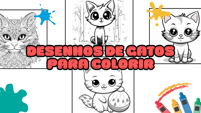 Desenhos de gatos para colorir - Baixar e Imprimir Grátis