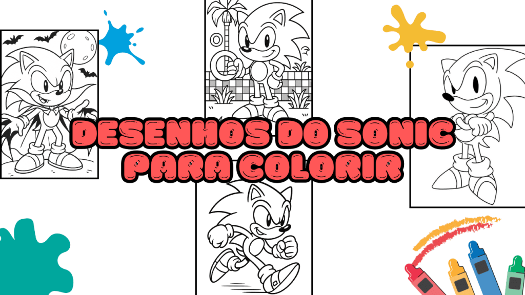 Desenhos do Sonic para Colorir