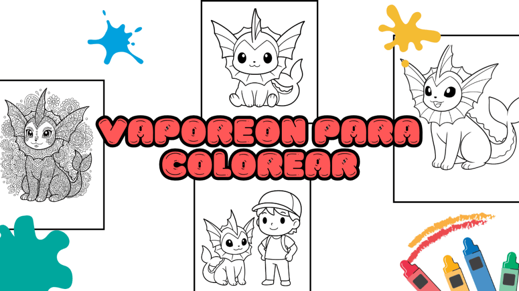 Dibujos de Vaporeon para Colorear