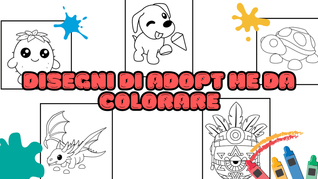Disegni di Adopt Me da Colorare