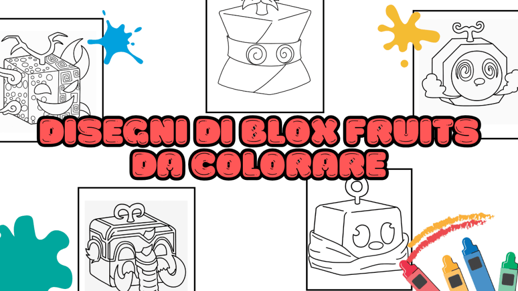 Disegni di Blox Fruits da Colorare