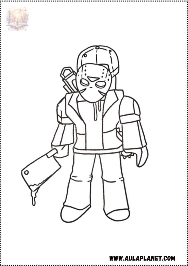 Jason Coloring Page – Forsaken