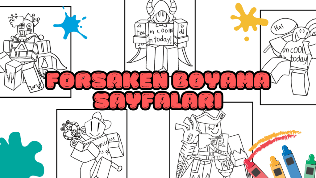 Forsaken boyama sayfaları