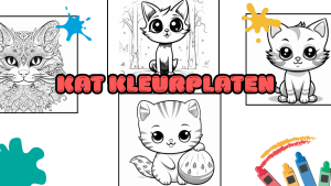 Kat kleurplaten