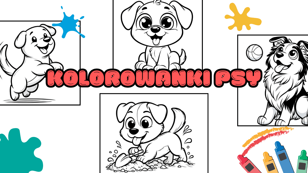 Kolorowanki psy