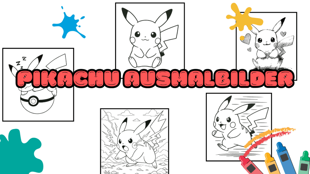 Pikachu Ausmalbilder