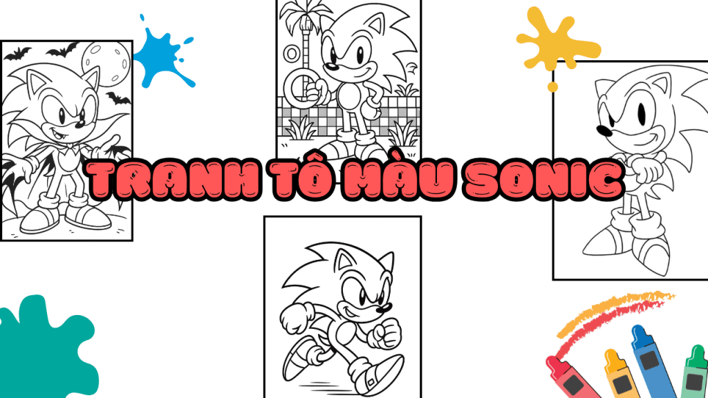 Tranh Tô Màu Sonic