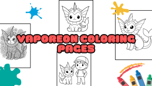 Vaporeon Coloring Pages