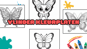 Vlinder kleurplaten