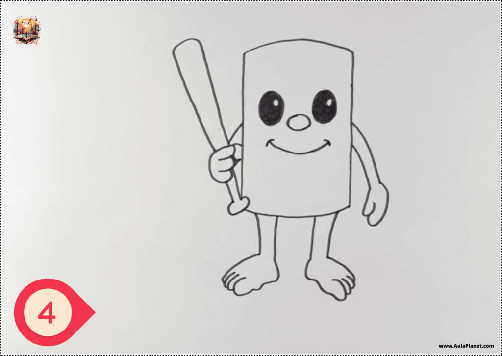 كيفية رسم بيبي تونغ تونغ تونغ ساهور – خطوة 4
