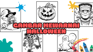 Gambar Mewarnai Halloween