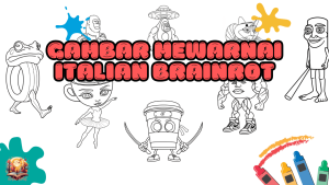 Gambar Mewarnai Italian Brainrot