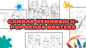 Gambar Mewarnai K-pop Demon Hunters