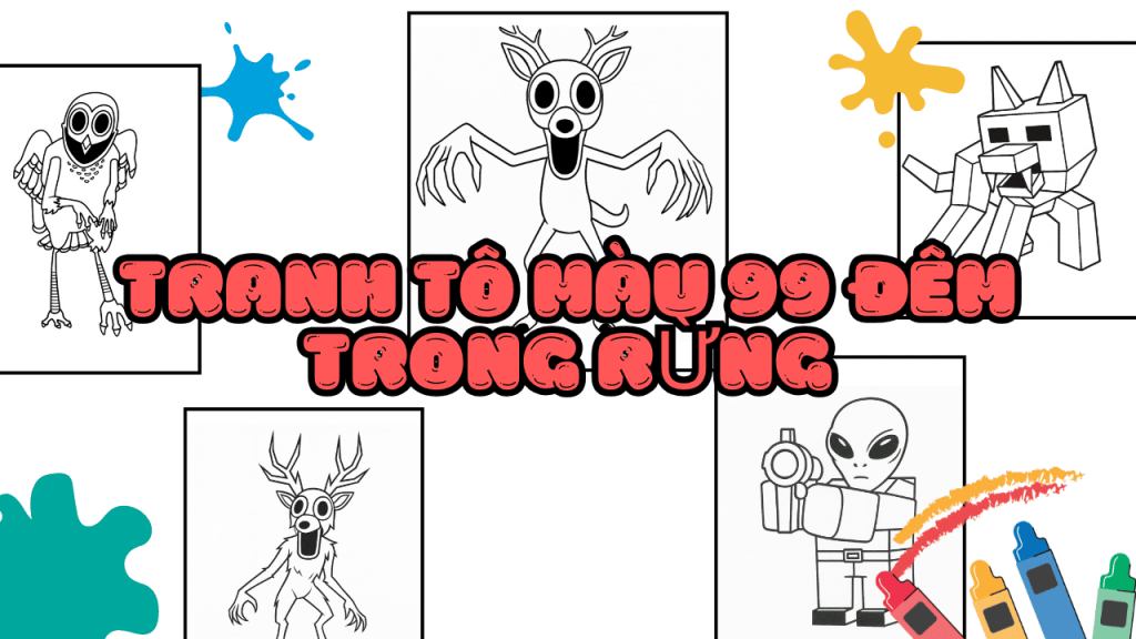 Tranh Tô Màu 99 Đêm Trong Rừng