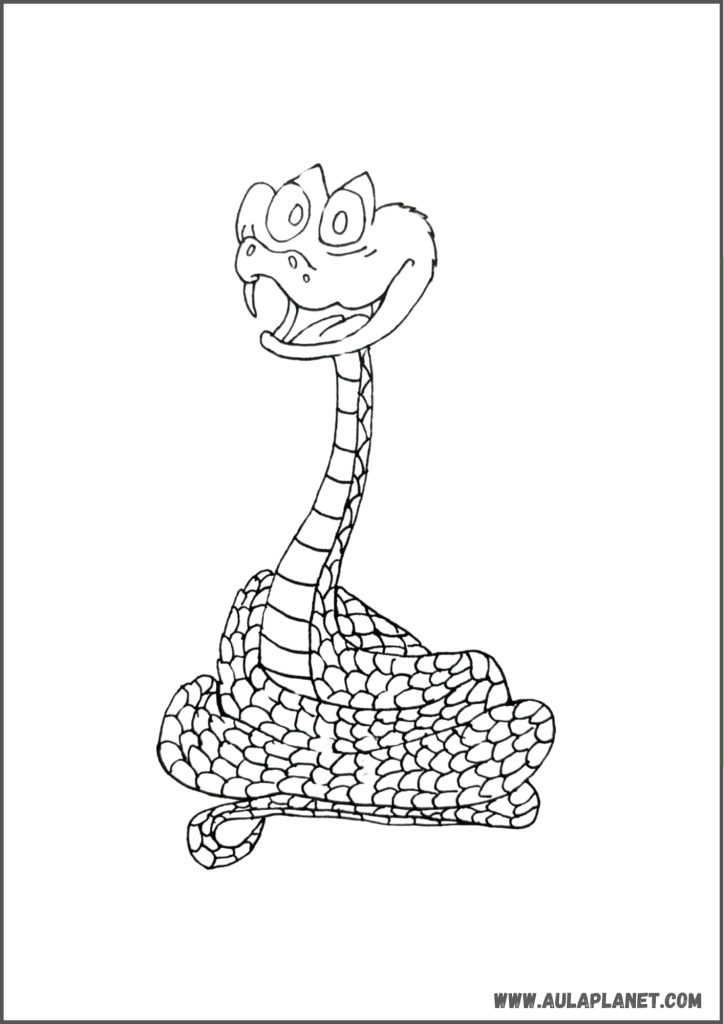 Gambar mewarnai Zootopia 2 – Gary the Snake