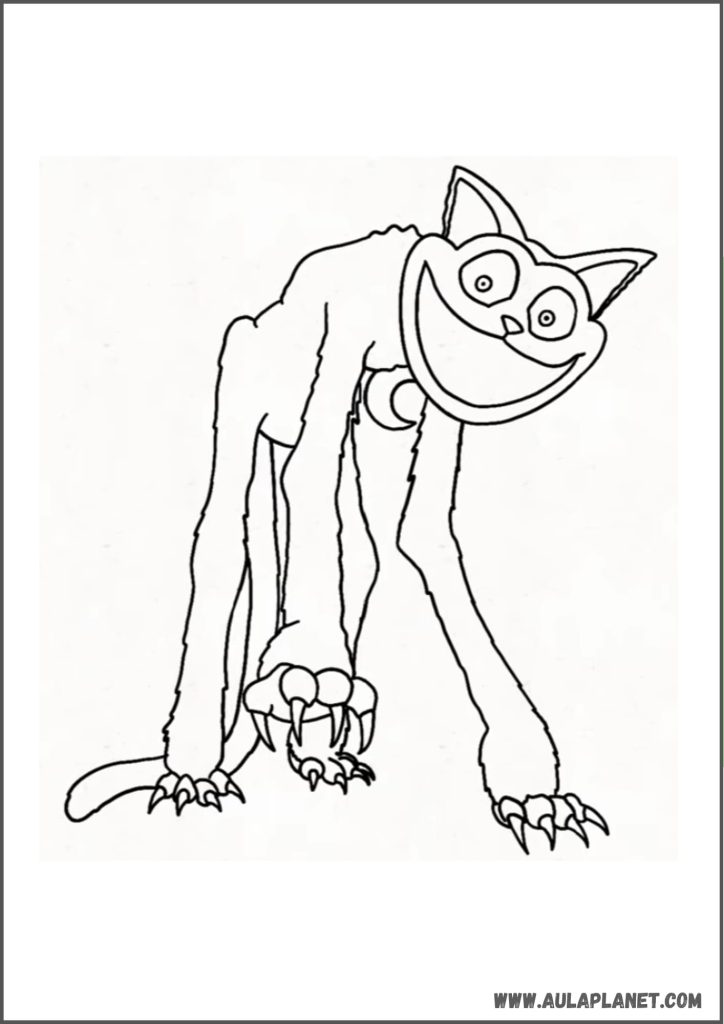 CatNap Poppy Playtime Capítulo 5 Desenho para Colorir