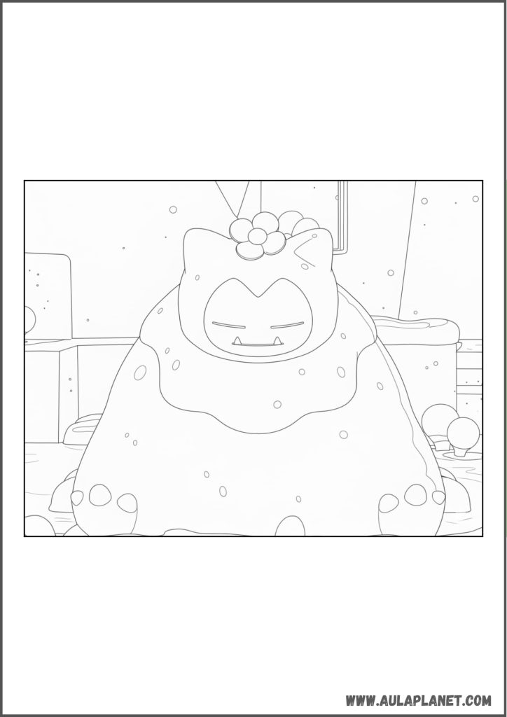 Mosslax Boyama Sayfası - Pokémon Pokopia