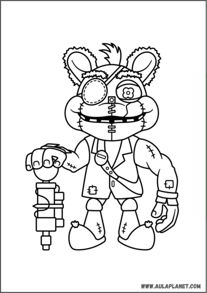 Giblet Poppy Playtime Capítulo 5 Desenho para Colorir