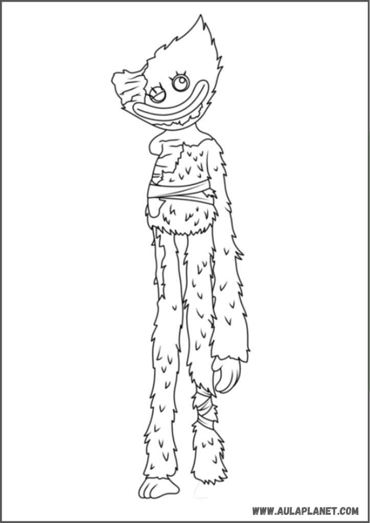 Kissy Missy Poppy Playtime Capítulo 5 Desenho para Colorir (Versão 1)