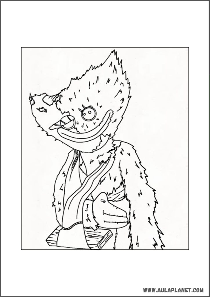 Kissy Missy Poppy Playtime Capítulo 5 Desenho para Colorir (Versão 2)