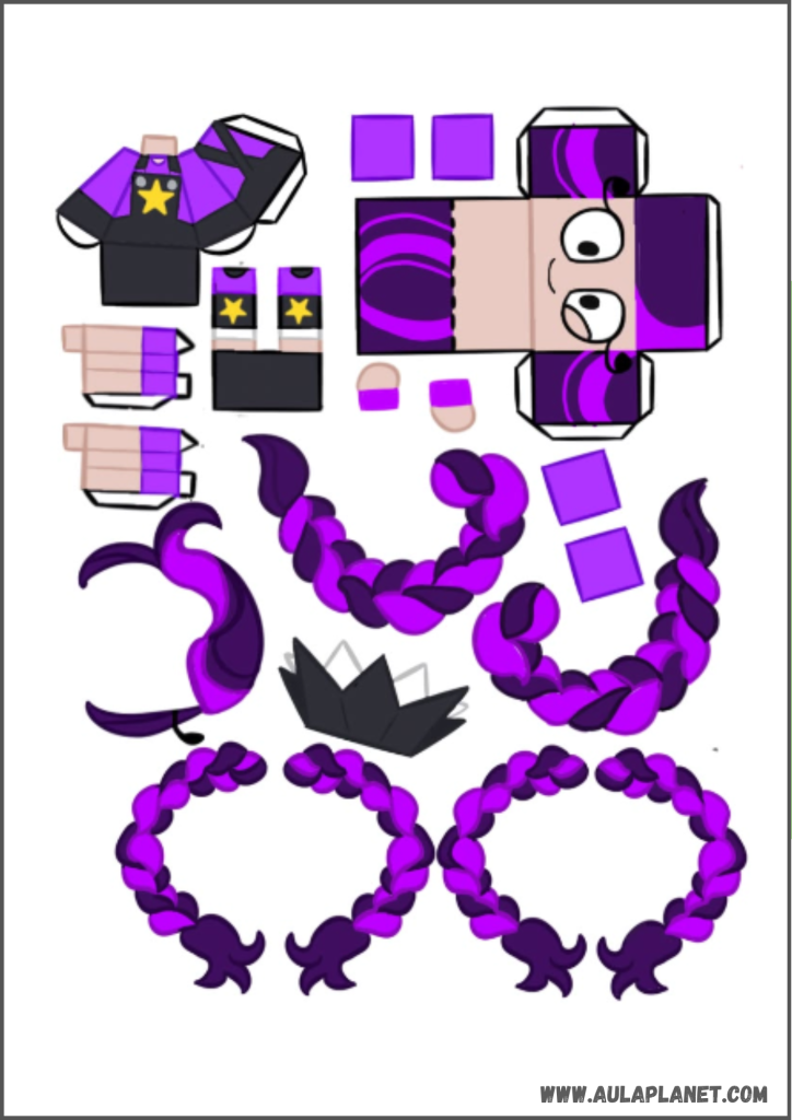 Lily Lovebraids Poppy Playtime 5 papercraft modello da stampare