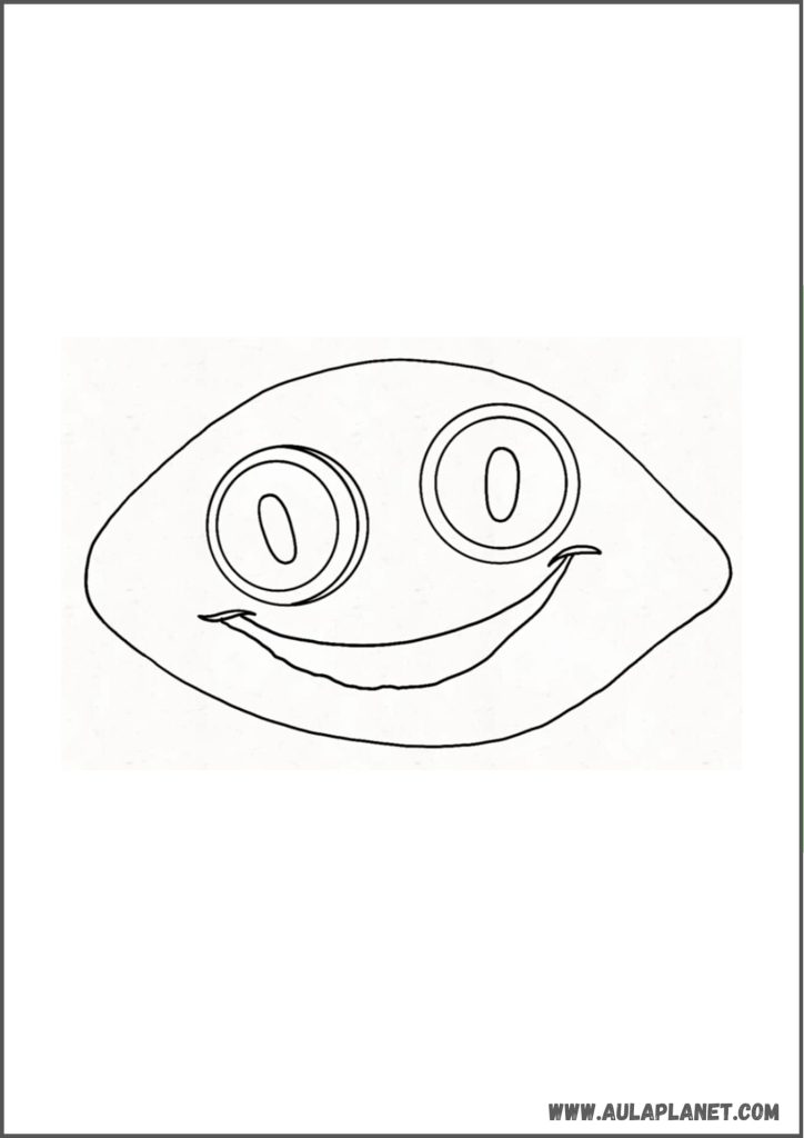 Limão Poppy Playtime Capítulo 5 Desenho para Colorir