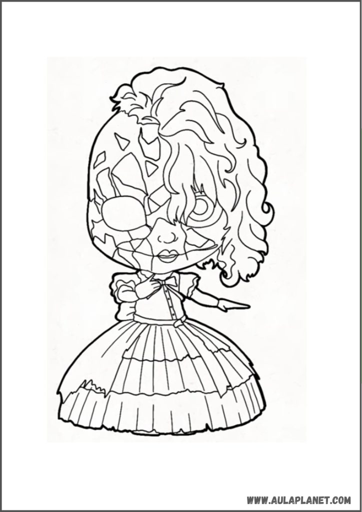 Poppy Doll Poppy Playtime Capítulo 5 Desenho para Colorir