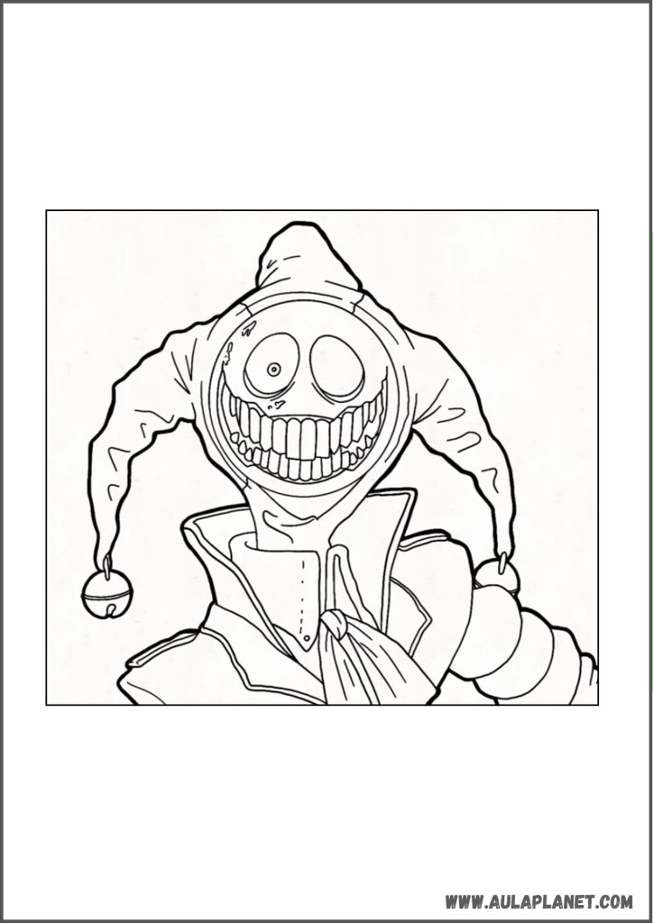 Prototype 1006 Poppy Playtime Capítulo 5 Desenho para Colorir (Versão 1)