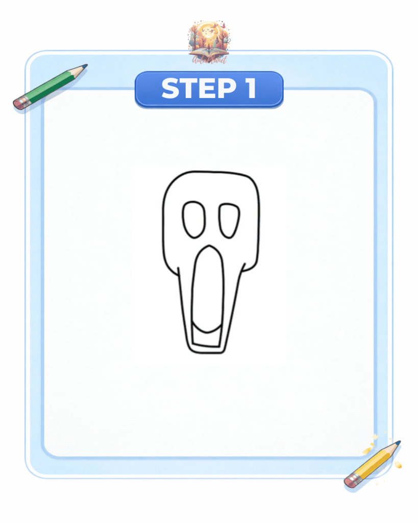 how to draw screamer john doe step 1 head eyes mouth forsaken