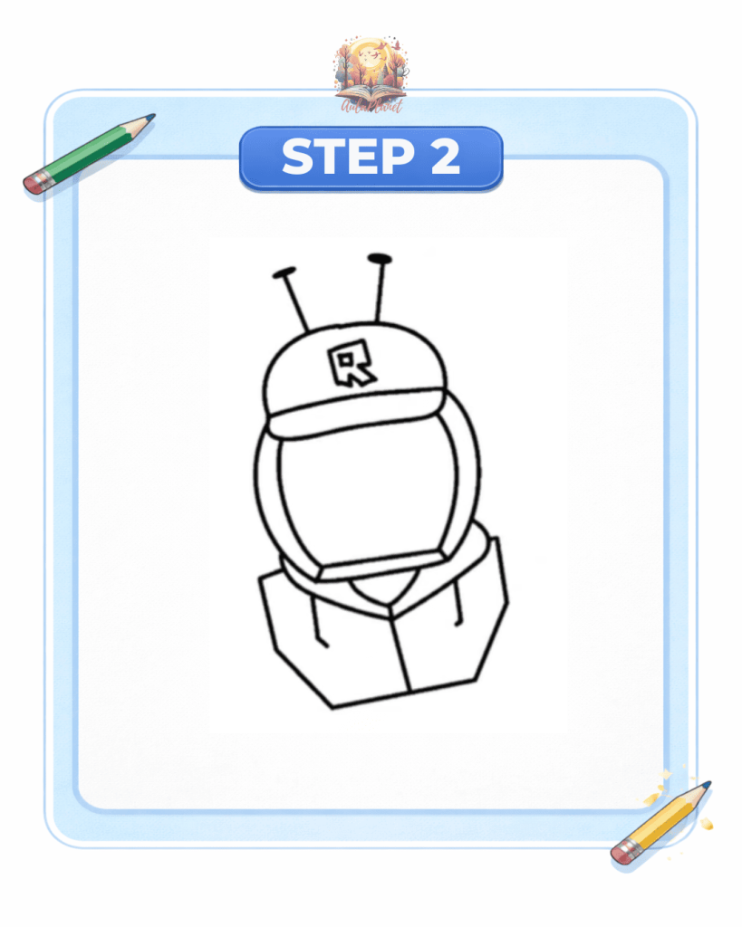 how to draw veeronica step 2 body rectangular shape character forsaken