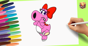 How to Draw Birdo Step by Step | The Super Mario Galaxy Movie