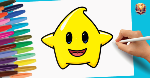 Cómo Dibujar a Luma Paso a Paso Super Mario Galaxy La Película