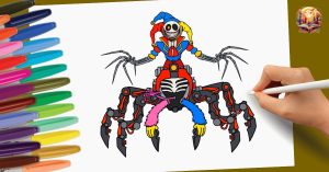 Cómo Dibujar a Prototype 1006 Paso a Paso Poppy Playtime 5