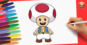 How to Draw Toad Step by Step | The Super Mario Galaxy Movie