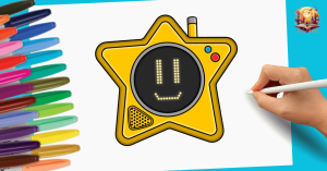 How to Draw the Unnamed Star Device Step by Step | Poppy Playtime Chapter 5