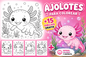 Dibujos de Ajolote para Colorear