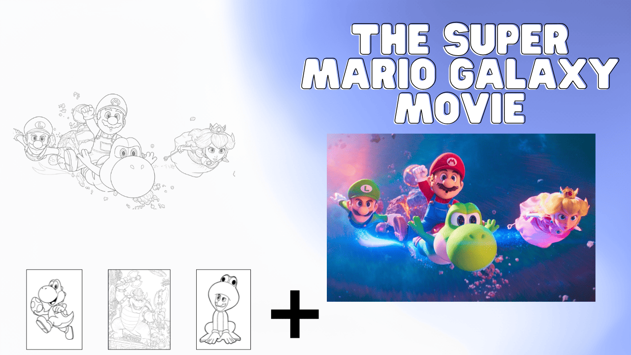 Dibujos de Super Mario Galaxy: La Película para Colorear – Descarga e ...