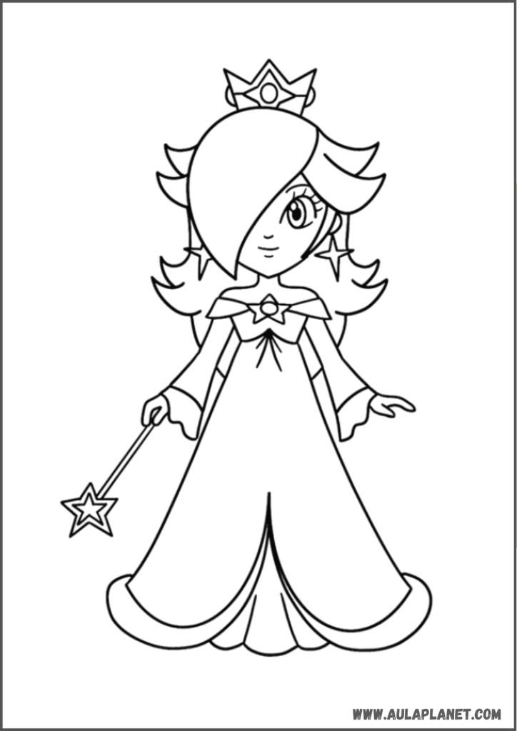 rosalina untuk diwarnai the super mario galaxy movie