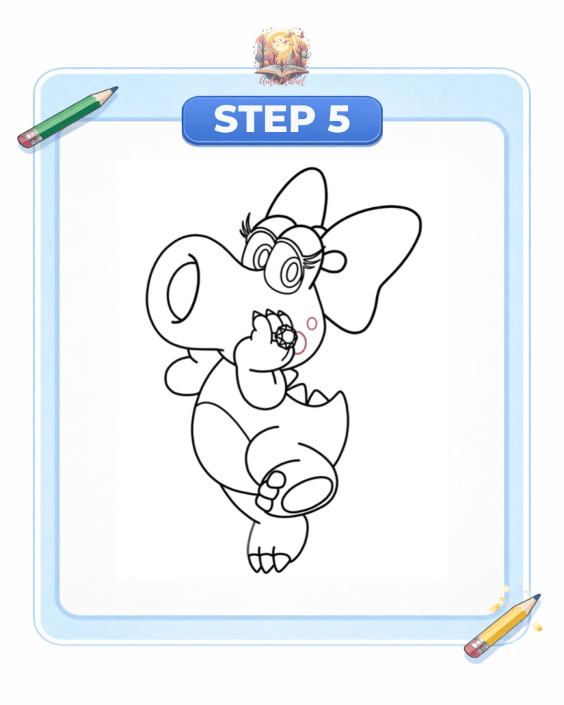 how to draw birdo step 5 second hand legs scales drawing