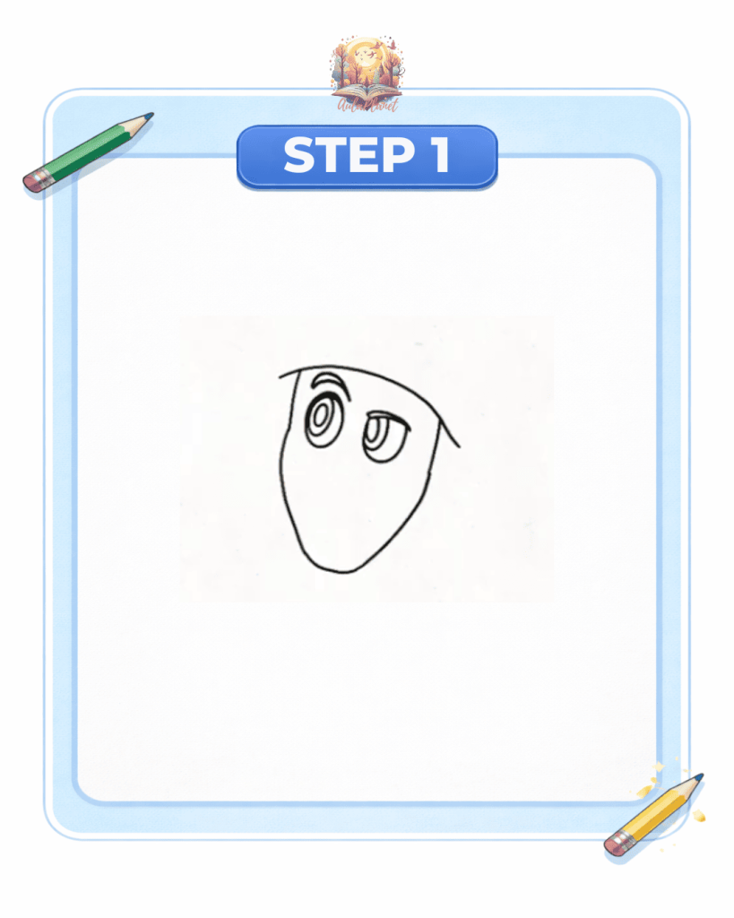 how to draw frog luigi step 1 eyes head the super mario galaxy movie