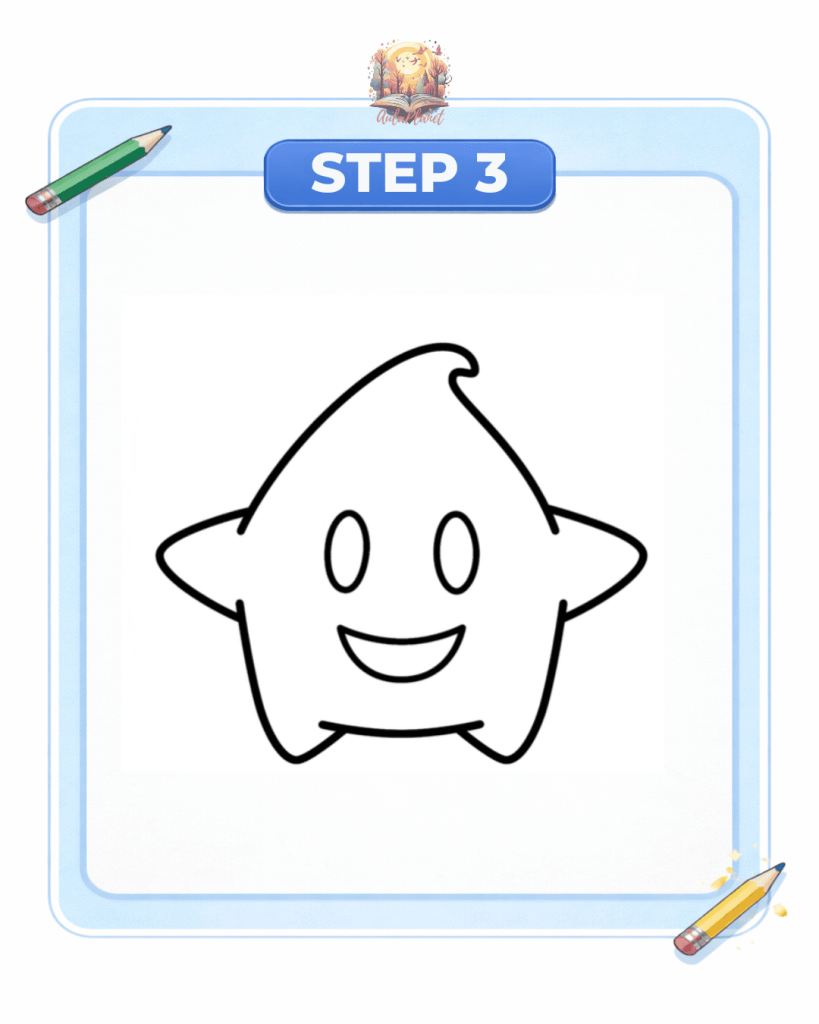 how to draw luma step 3 upper body hands head shape