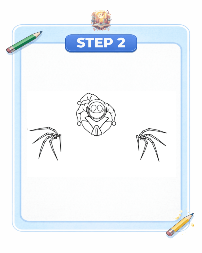 how to draw prototype 1006 step 2 blade hands upper body