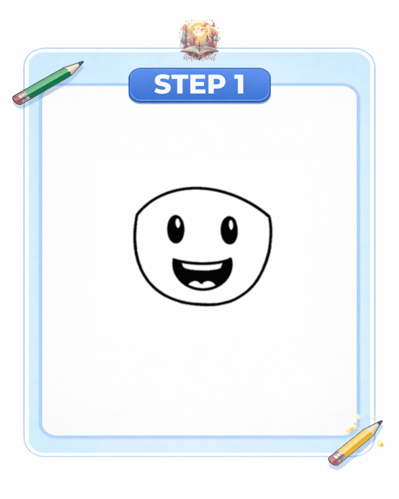 how to draw toad step 1 face eyes mouth super mario galaxy movie
