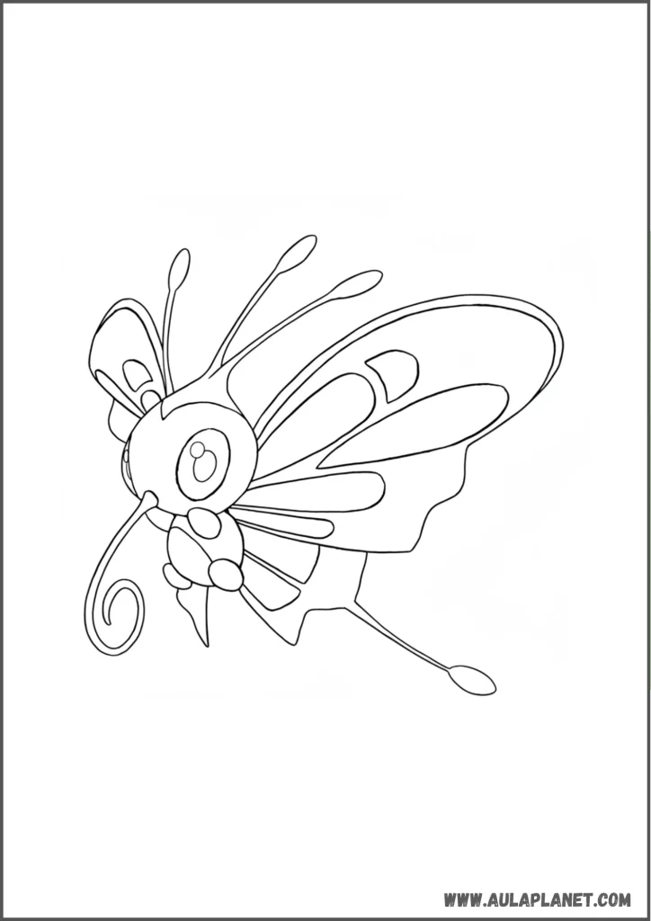 Beautifly clásico para colorear