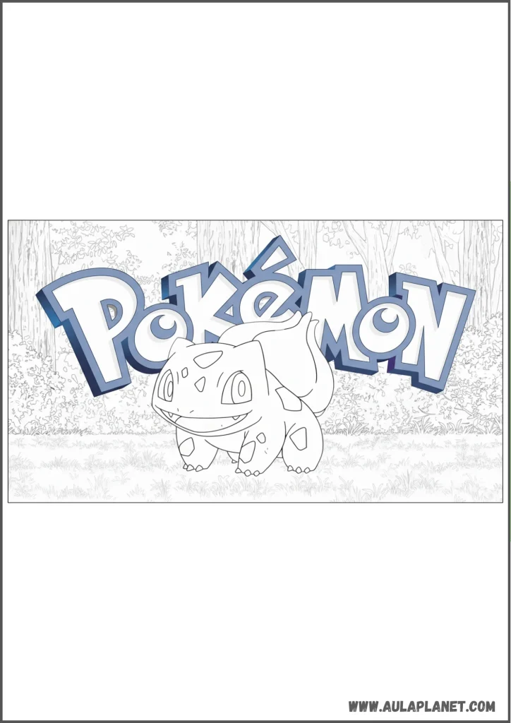 Bulbasaur Pokémon Coloring Page