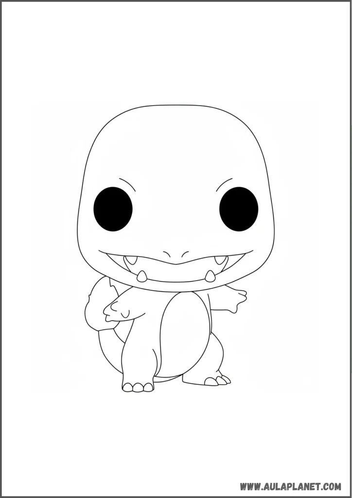 Charmander funko pop para colorear