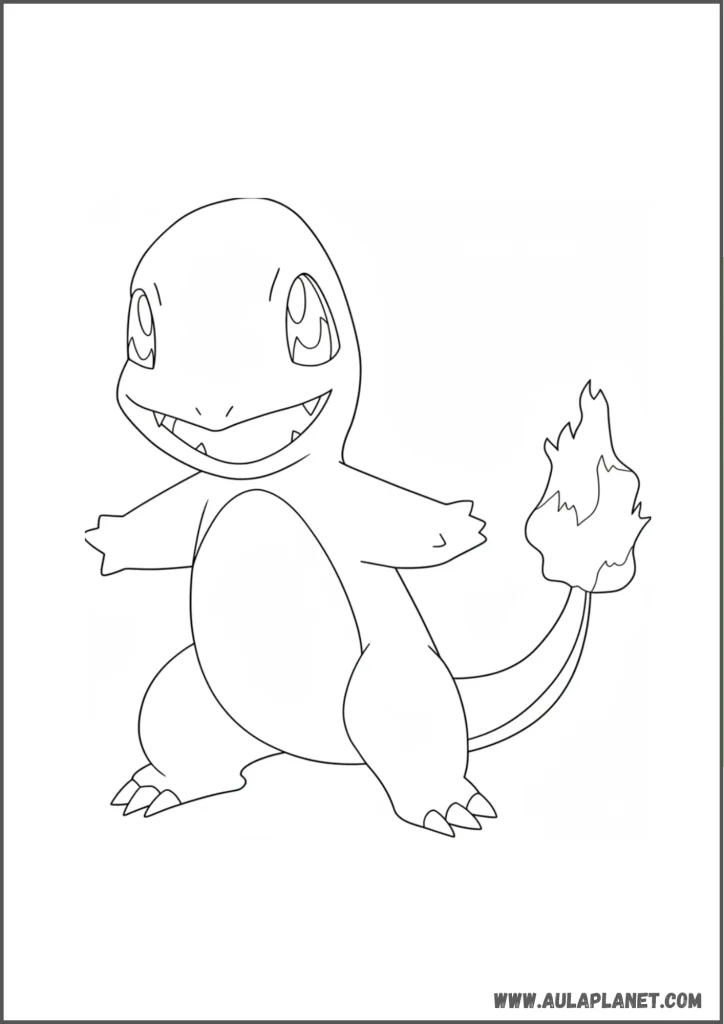 Charmander para colorear